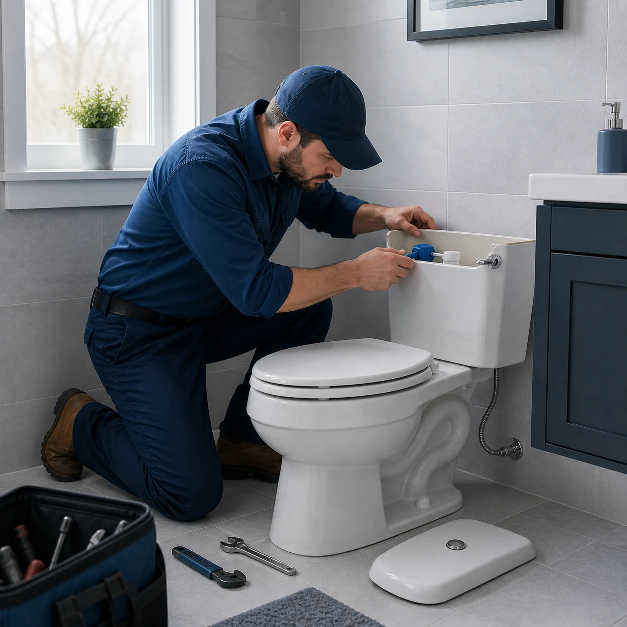 Réparation et installation de toilettes à Longueuil